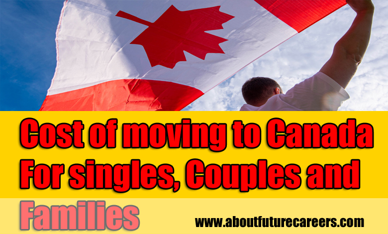 Cost of moving to Canada for singles, couples and families