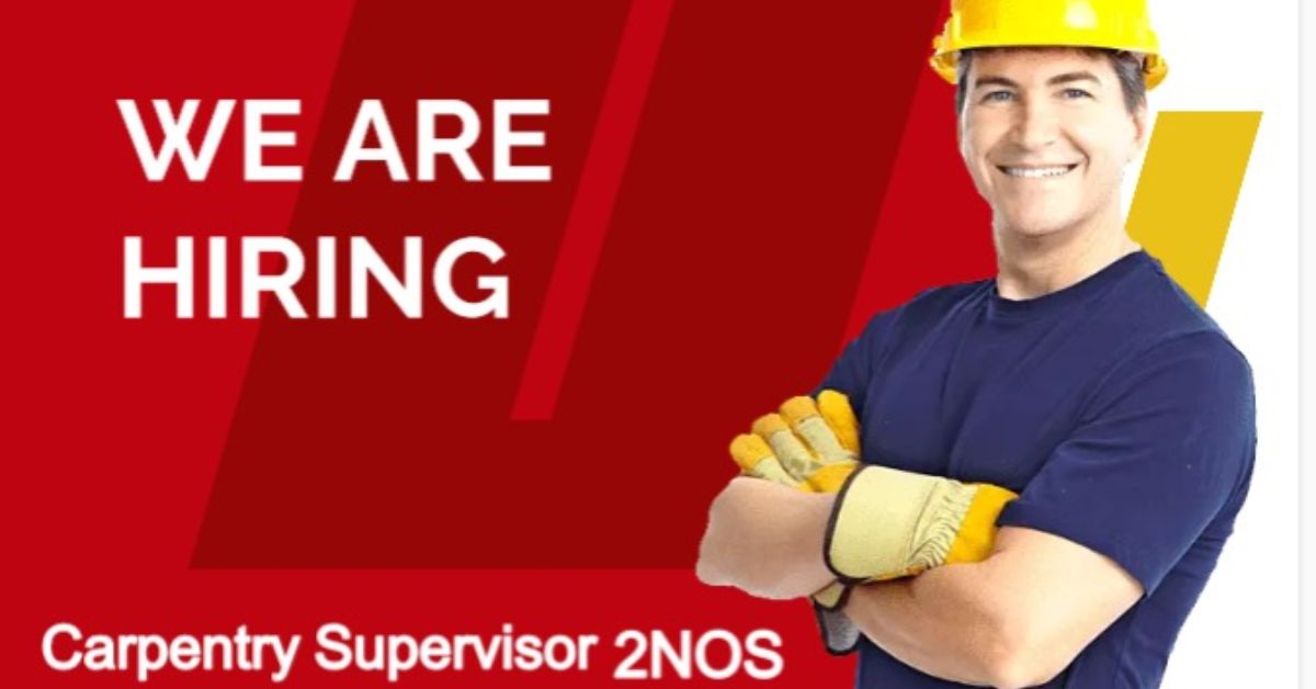 Carpentry Supervisor Required in Canada