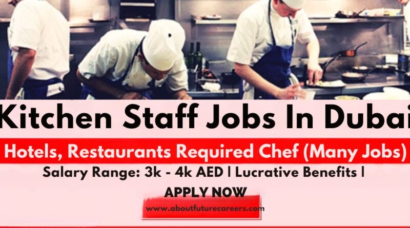 Kitchen Staff Required in Dubai