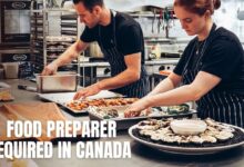 Food Preparer Required in Canada