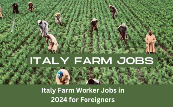 Italy Farm Worker Jobs in 2024 for Foreigners